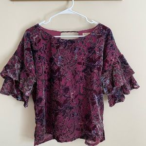 Lily White velvet shirt
